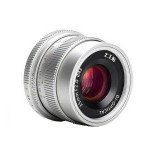 Obiectiv manual 7Artisans 35mm F2.0 Silver pentru Canon EF-M