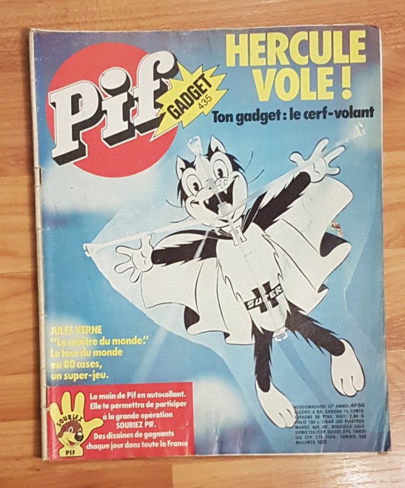 Revista Pif Gadget, nr. 435 (iulie 1977). In limba franceza