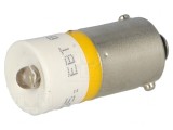Lampă LED galbenă 24V BA9S