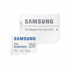 Card Samsung PRO Endurance microSDXC 256GB UHS-I U3 V30 Class10 R100/W30 cu adaptor SD foto