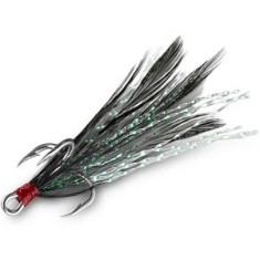 Ancora Delphin B!rd Hook Triple, Pene Negre, Nr.10, 3buc/pac foto