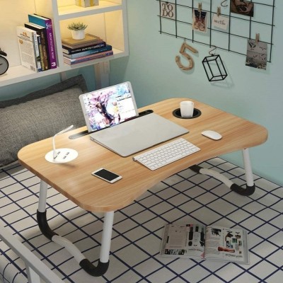 Masa pentru Laptop plianta din MDF, dimensiune 60 x 39,5 cm, cu USB, lampa si foto