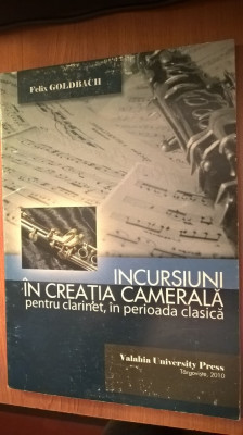 Felix Goldbach - Incursiuni in creatia camerala pt. clarinet in perioada clasica foto