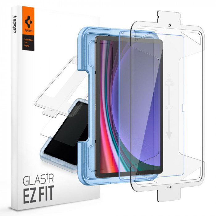 Folie pentru samsung galaxy tab s9 - spigen glas.tr ez fit - clear