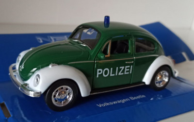 Macheta VW Kafer 1302 Politia Germana - Welly 1/36 foto