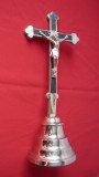 CRUCIFIX METAL W. GERMANY, INALTIME 28.5 cm.