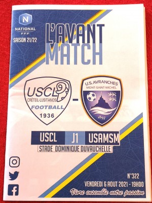 Program meci fotbal US CRETEIL LUSITANOS - US AVRANCHES MOINT SAINT MICHEL foto