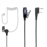 Casca cu microfon si tub acustic PNI HS84, conector Kenwood 2 pini, compatibila PNI R10/R15, Buton PTT