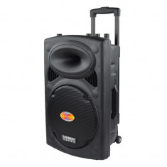 Boxa Portabila Activa 350W 12 Inch Temeisheng LA-012, Troller, Wireless, Bluetooth, Acumulator, Usb, Mp3 foto