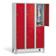 VESTIAR METALIC CU PICIOARE SI 6 USI COLOR 113/06/P, 1050x500x1800 mm (LxlxH), Italia