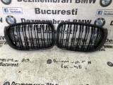 Grile nari duble bara fata negru lucios BMW X3 F25 X4 F26 LCI facelift