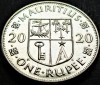 Moneda exotica 1 RUPIE - MAURITIUS, anul 2020 * cod 3357, Africa