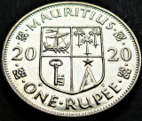 Moneda exotica 1 RUPIE - MAURITIUS, anul 2020 * cod 3357