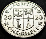 Cumpara ieftin Moneda exotica 1 RUPIE - MAURITIUS, anul 2020 * cod 3357, Africa