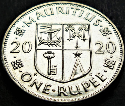 Moneda exotica 1 RUPIE - MAURITIUS, anul 2020 * cod 3357 foto