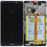 Huawei Mate 8 (NTX-L09, NTX-L29A) Capac frontal al modulului de afișare + LCD + digitizer + baterie gri 02350PJX