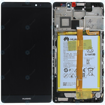 Huawei Mate 8 (NTX-L09, NTX-L29A) Capac frontal al modulului de afișare + LCD + digitizer + baterie gri 02350PJX foto