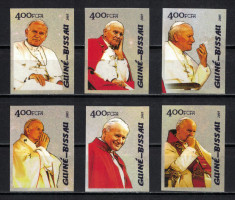 GUINEEA-BISSAU 2005 - Papa Ioan Paul II / serie completa MNH foto