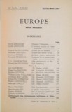 EUROPE REVUE MENSUELLE, LITTERATURE DES ETATS-UNIS, FEVRIER - MARS, 1959