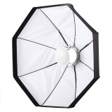 Beauty dish octogonal pliabil, 60cm white cu montura Bowens si Grid