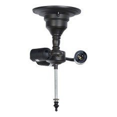 Baza lustra Tiffany, fier negru 18x10x20 cm E27/max 3x40W