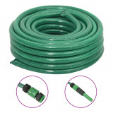 Furtun de gradina cu set de racorduri, verde, 0,75", 10 m, PVC