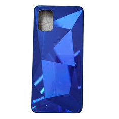 Huse telefon silicon si acril cu textura diamant Samsung Galaxy A71 , Albastru