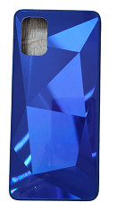 Huse telefon silicon si acril cu textura diamant Samsung Galaxy A71 , Albastru foto