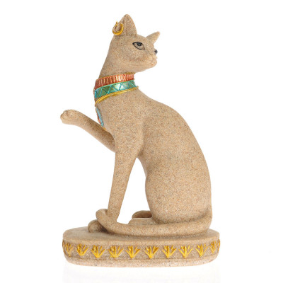 Statueta pisica egipteana 16 cm foto