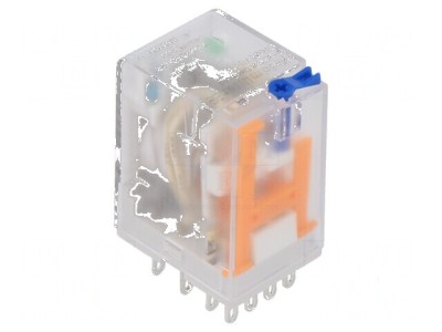 Releu electromagnetic 4PDT 110VDC - capacitate maximă de 5A foto