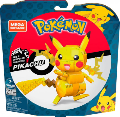 POKEMON MEGA CONSTRUCT FIGURINA PIKACHU SuperHeroes ToysZone foto