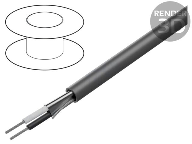Cablu ecranat Alpha Essential C&amp;C 2x24AWG Folie Al-PET PVC