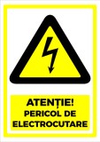 Indicator atentie pericol de electrocutare