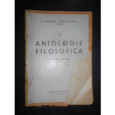 Nicolae Bagdasar - Antologie filosofica. Filosofi straini (1943)