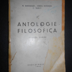 Nicolae Bagdasar - Antologie filosofica. Filosofi straini (1943)