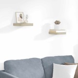vidaXL Rafturi perete suspendate, 2 buc., stejar, 23x23,5x3,8 cm, MDF 323866