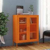 Dulap de depozitare, portocaliu, 80x35x101,5 cm, otel GartenMobel Dekor, vidaXL