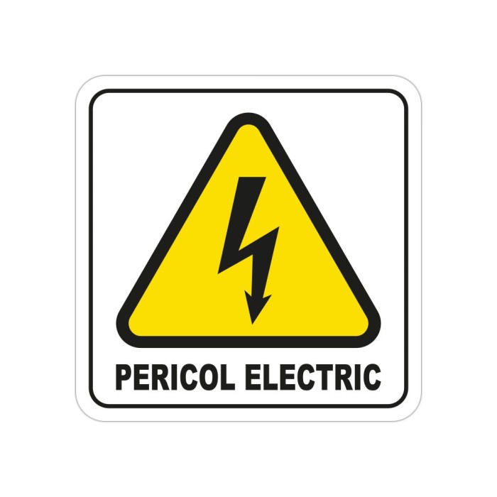 Indicator Pericol Electric