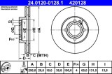 ATE 24.0120-0128.1 Disc frana