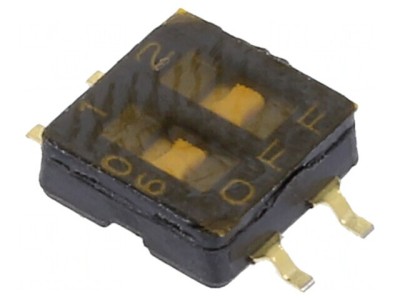 Comutator DIP-SWITCH 2 Pozitii SMD foto