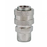 Conector rapid pneumatic 1/4" F Raider QC02 din otel nichelat