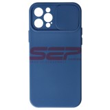 Husa iPhone 12 Pro, TPU, Camera Protect, Albastru Inchis