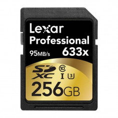 Card Lexar SDXC Professional 633x 256GB Clasa 10 UHS-I 95MB/s foto