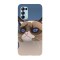 Husa compatibila cu Oppo Find X3 Lite model Grumpy cat drawing, Silicon, TPU, Viceversa