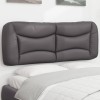 VidaXL Pernă pentru tăblie, gri, 120 cm, piele artificială