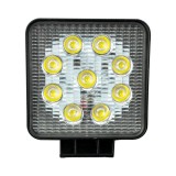 Proiector LED Auto Offroad 27W/12V-24V, Patrat, Slim - KWS27W