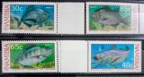 Nambia 1994 pești, fauna marina serie 4v. Neștampilată Mnh, Nestampilat