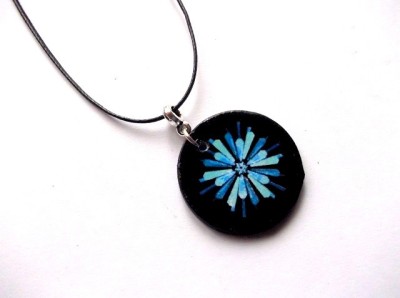 colier lemn cu mandala 45288 foto
