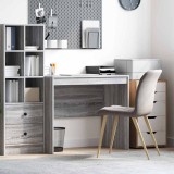 VidaXL birou de scris gri gri sonoma lemn prelucrat 90 x 50 x 76 cm