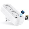 Camera Spion in Adaptor dublu iUni AD1, 8GB, Wi-Fi, Full HD, Senzor miscare